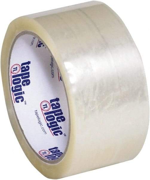 Tape Logic - 2" x 55 Yd Clear Hot Melt Adhesive Packaging Tape - Polypropylene Film Backing, 1.9 mil Thick, 22 Lb Tensile Strength - Caliber Tooling