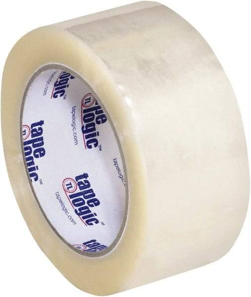 Tape Logic - 2" x 110 Yd Clear Hot Melt Adhesive Packaging Tape - Polypropylene Film Backing, 1.9 mil Thick, 22 Lb Tensile Strength - Caliber Tooling