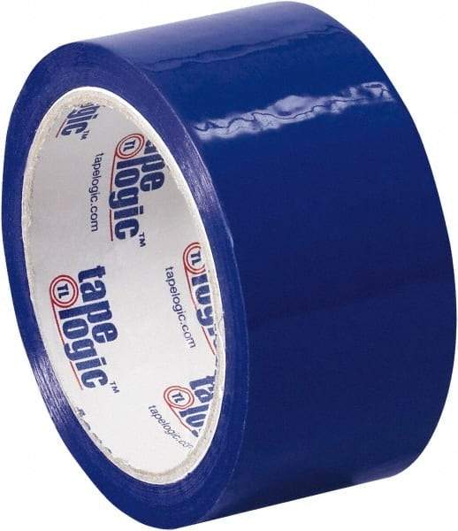 Tape Logic - 2" x 55 Yd Blue Acrylic Adhesive Packaging Tape - Polypropylene Film Backing, 2.2 mil Thick, 21.4 Lb Tensile Strength - Caliber Tooling