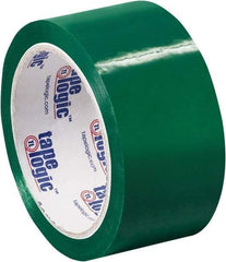 Tape Logic - 2" x 55 Yd Green Acrylic Adhesive Packaging Tape - Polypropylene Film Backing, 2.2 mil Thick, 21.4 Lb Tensile Strength - Caliber Tooling