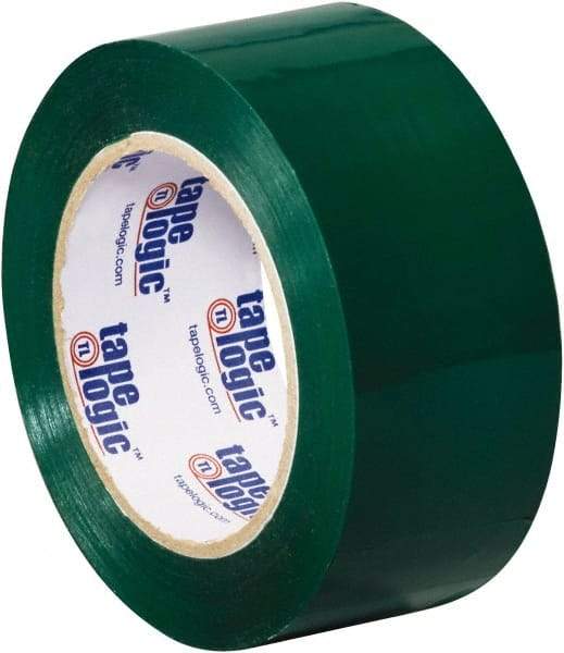 Tape Logic - 2" x 110 Yd Green Acrylic Adhesive Packaging Tape - Polypropylene Film Backing, 2.2 mil Thick, 21.4 Lb Tensile Strength - Caliber Tooling