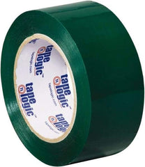 Tape Logic - 2" x 110 Yd Green Acrylic Adhesive Packaging Tape - Polypropylene Film Backing, 2.2 mil Thick, 21.4 Lb Tensile Strength - Caliber Tooling