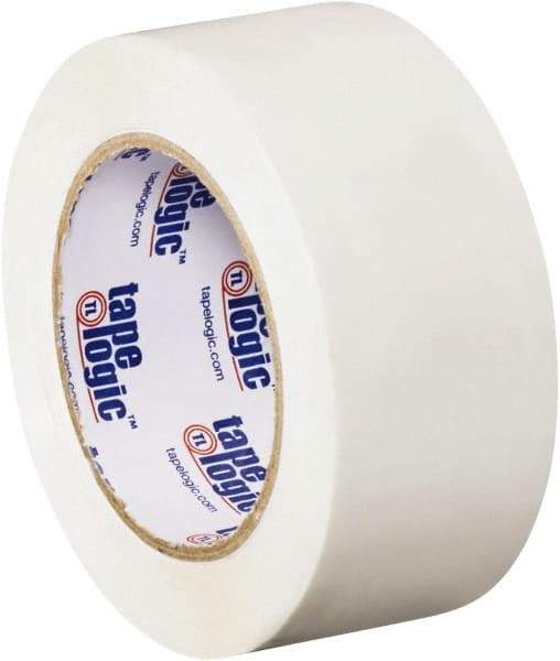 Tape Logic - 2" x 110 Yd White Acrylic Adhesive Packaging Tape - Polypropylene Film Backing, 2.2 mil Thick, 21.4 Lb Tensile Strength - Caliber Tooling