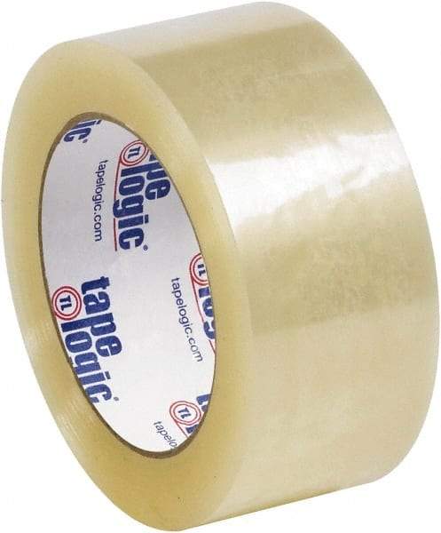 Tape Logic - 2" x 55 Yd Clear Acrylic Adhesive Packaging Tape - Polypropylene Film Backing, 2 mil Thick - Caliber Tooling