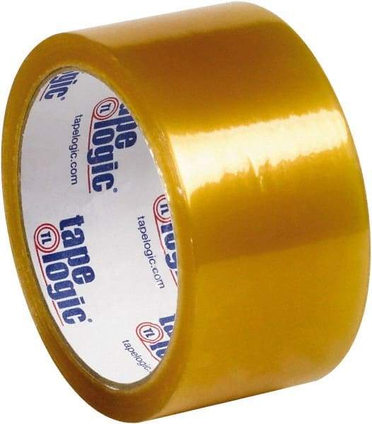 Tape Logic - 2" x 55 Yd Clear Rubber Adhesive Packaging Tape - PVC Film Backing, 2.1 mil Thick, 25 Lb Tensile Strength - Caliber Tooling