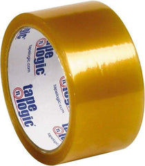 Tape Logic - 2" x 55 Yd Clear Rubber Adhesive Packaging Tape - PVC Film Backing, 2.1 mil Thick, 25 Lb Tensile Strength - Caliber Tooling