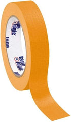 Tape Logic - 1" Wide x 60 Yd Long Orange Crepe Paper Masking Tape - 4.9 mil Thick - Caliber Tooling