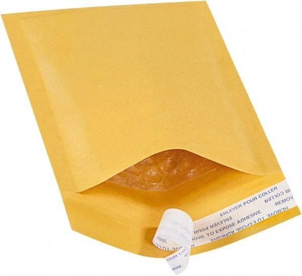 Value Collection - 8" Long x 4" Wide Peel-Off Self-Seal Bubble Mailer - Kraft - Caliber Tooling