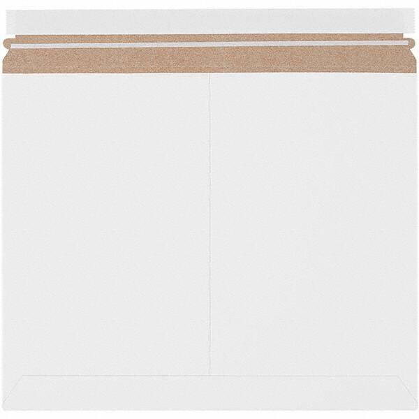 Made in USA - 11-7/8" Long x 14-7/8" Wide Peel-Off Self-Seal Flat Mailer - White - Caliber Tooling