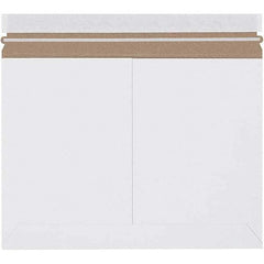 Made in USA - 9-3/4" Long x 12-1/4" Wide Peel-Off Self-Seal Flat Mailer - White - Caliber Tooling