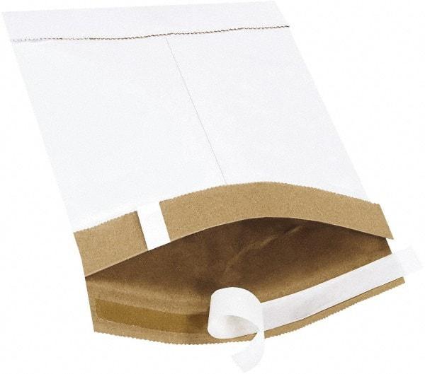 Made in USA - 10" Long x 6" Wide Peel-Off Self-Seal Padded Mailer - White - Caliber Tooling