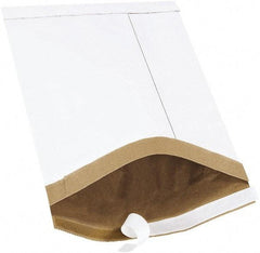 Made in USA - 14-1/2" Long x 8-1/2" Wide Peel-Off Self-Seal Padded Mailer - White - Caliber Tooling