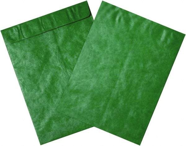 Dupont - 12" Long x 9" Wide Peel-Off Self-Seal Tyvek Flat Catalog Envelopes - Green - Caliber Tooling