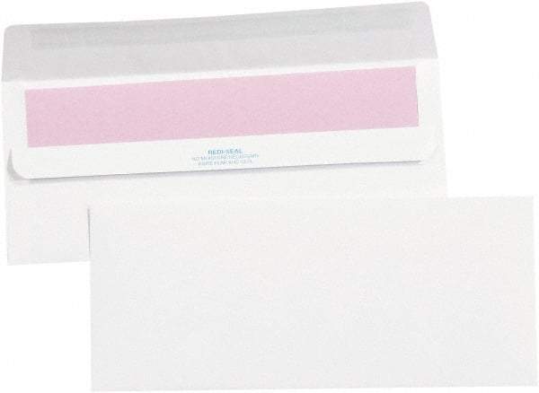 Made in USA - 9-1/2" Long x 4-1/8" Wide Self Seal Plain White Envelope - White - Caliber Tooling