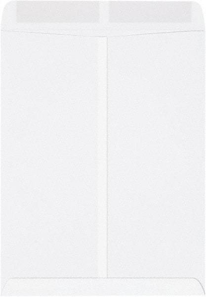 Made in USA - 13" Long x 10" Wide Gummed Flap White Catalog Envelope - White - Caliber Tooling