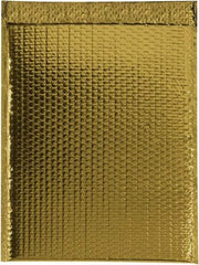 Made in USA - 17-1/2" Long x 13" Wide Peel-Off Self-Seal Bubble Mailer - Gold - Caliber Tooling