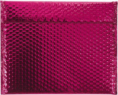 Made in USA - 11" Long x 13-3/4" Wide Peel-Off Self-Seal Bubble Mailer - Pink - Caliber Tooling