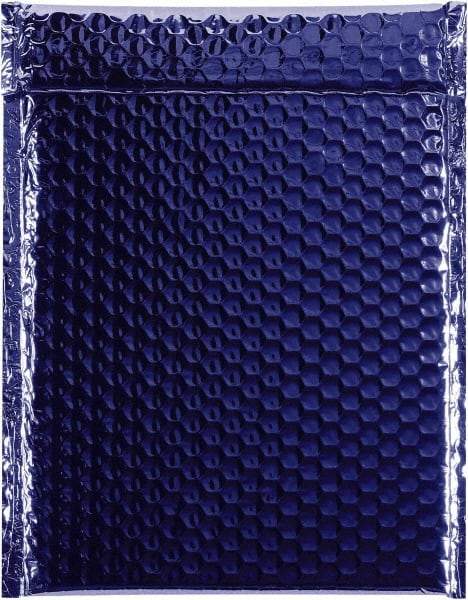 Made in USA - 11-1/2" Long x 9" Wide Peel-Off Self-Seal Bubble Mailer - Blue - Caliber Tooling