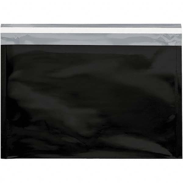 Value Collection - 12-3/4" Long x 9-1/2" Wide Peel-Off Self-Seal Metallic Mailer - Black - Caliber Tooling