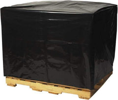 Made in USA - 49" Long x 51" Wide x 97" High Pallet Cover - Black, Case, 50 Piece - Caliber Tooling