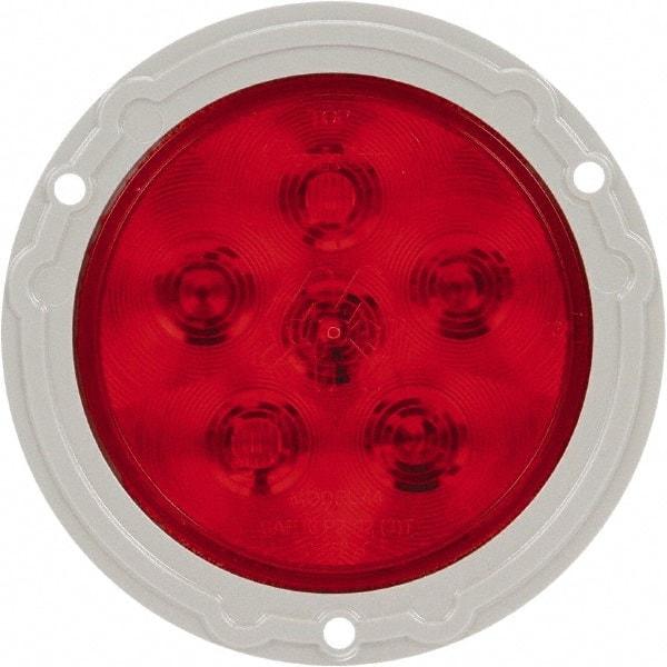 Truck-Lite - 4" Long, Red LED Stop, Turn & Tail Light - 12 Volts, Includes LED Light, Plug - Caliber Tooling