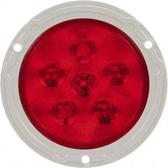 Truck-Lite - 4" Long, Red LED Stop, Turn & Tail Light - 12 Volts, Includes LED Light, Plug - Caliber Tooling