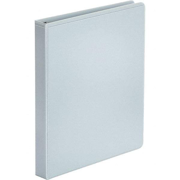 UNIVERSAL - 175 Sheet Capacity, 8-1/2 x 11", View Ring Binder - Polypropylene, White - Caliber Tooling