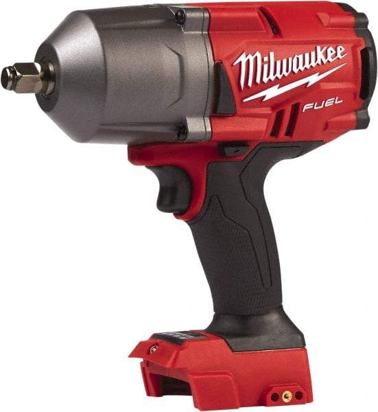 Milwaukee Tool - 1/2" Drive 18 Volt Pistol Grip Cordless Impact Wrench & Ratchet - 1,750 RPM, 0 to 2,100 BPM, 1,000 Ft/Lb Torque, Lithium-Ion Batteries Not Included - Caliber Tooling