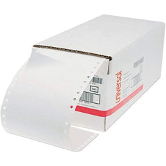 UNIVERSAL - 6" Long, White Paper Shipping Label - For Dot Matrix Printers - Caliber Tooling