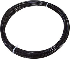 Loos & Co. - 3/16" x 1/8" Diam, Steel Wire Rope - 2,000 Lb Breaking Strength, 7 x 19, Vinyl Coating - Caliber Tooling