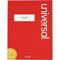 UNIVERSAL - 4" Long, White Paper Laser Label - For Inkjet Printers, Laser Printers - Caliber Tooling