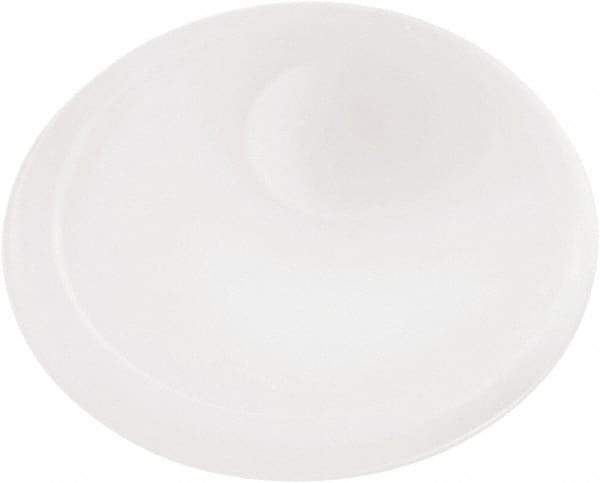 Rubbermaid - 8.8" Long x 8.8" Wide, Round Plastic Lid - Corner-Pull Tab, Use with 1980393 - Caliber Tooling