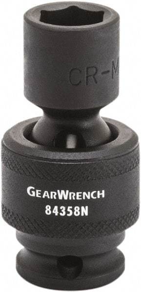 GearWrench - 3/8" Drive 3/4" Standard Universal Impact Socket - 6 Points - Caliber Tooling