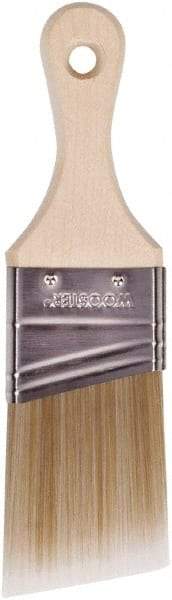 Wooster Brush - 2" Angled Polyester Angular Brush - 2-11/16" Bristle Length, 2-7/8" Wood Fluted Handle - Caliber Tooling