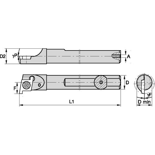 CCMI25040R CARBIDE SHANK GROOVING - Exact Industrial Supply