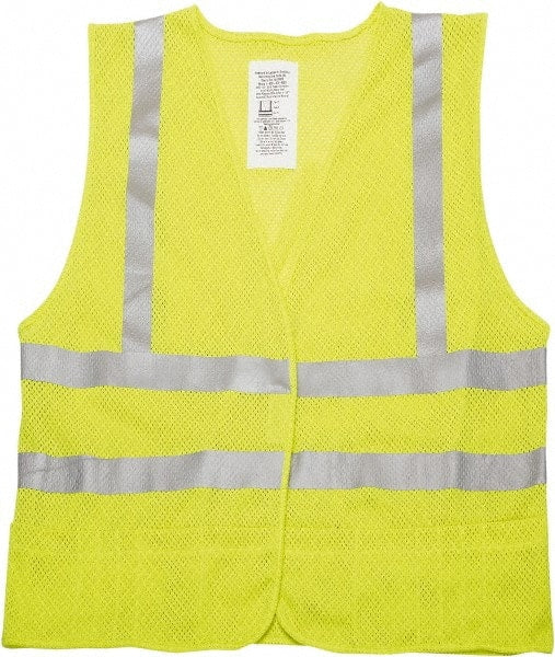 Ability One - Size L Yellow Mesh Public Safety High Visibility Vest - Caliber Tooling