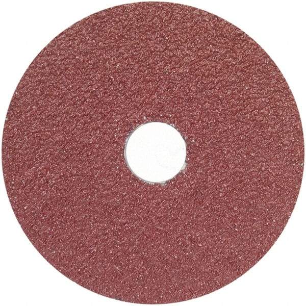 Merit Abrasives - 7" Diam 7/8" Hole 80 Grit Fiber Disc - Coarse Grade, Ceramic Alumina, 8,600 Max RPM - Caliber Tooling