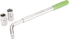 OEM Tools - 21" Long Cylindrical Shaped Lug Nut Wrench Tire Iron - Telescoping, 11/16, 3/4, 13/16, 7/8" Hex, 17, 19, 21, 22mm - Caliber Tooling