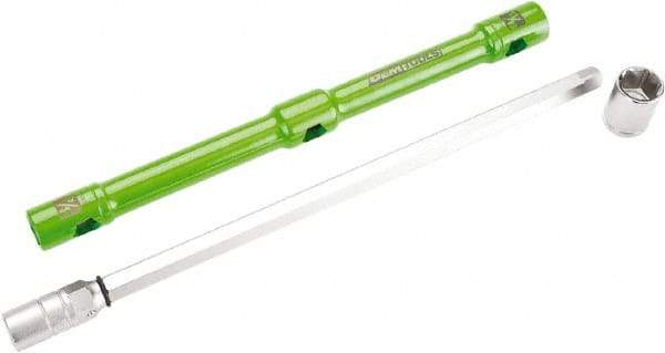 OEM Tools - 26" Long Cross Shaped Lug Nut Wrench Tire Iron - Adjustable, 11/16, 3/4, 13/16, 7/8" Hex, 17, 19, 21, 22mm - Caliber Tooling