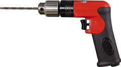 Sioux Tools - 1/4" Keyed Chuck - Pistol Grip Handle, 3,600 RPM, 12 LPS, 0.5 hp, 90 psi - Caliber Tooling