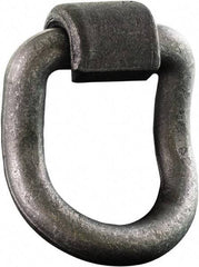 Buyers Products - Steel D-Ring 55° with Integral Bracket - 5" Long, Gray, For Use with Cargo Control - Caliber Tooling