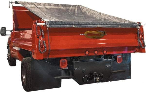 Buyers Products - Aluminum Manual Dump Tarp - 6.4" Long, Silver, For Use with Dumps up to 102" Wide - Caliber Tooling