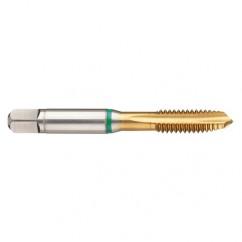 M24x1.5 6H -Flute Cobalt Green Ring Spiral Point Plug Tap-TiN - Caliber Tooling