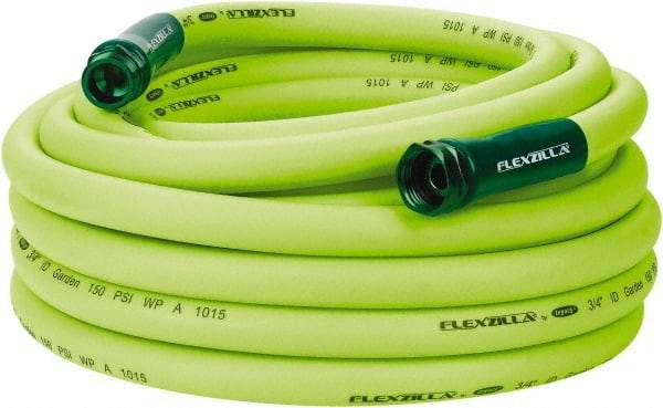 Legacy - 50' Long Garden Hose - 3/4" Diam, 3/4" GHT, Hybrid Polymer, 150 psi, All Season, Green - Caliber Tooling