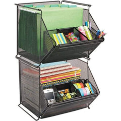 Safco - Black File Boxes-Storage - Steel Mesh - Caliber Tooling