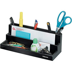 FELLOWES - Black Pearl Desk Top Organizer - Plastic - Caliber Tooling