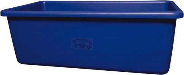 Remco - 70 Gal Blue Rectangular Polyethylene Tub - 17" High x 26-1/2" Diam - Caliber Tooling