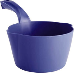 Remco - 32 oz Purple Polypropylene Round Bottom Scoop - 6.8" Wide x 5.3" Deep Bowl, 5-1/2" Handle Length, 11.6" OAL - Caliber Tooling