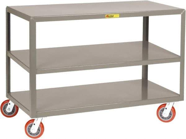 Little Giant - Mobile Table - Fixed Leg, Gray, 60" Long x 30" Deep x 34" High - Caliber Tooling