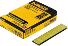 DeWALT - 1" Long x 1/4" Wide, 18 Gauge Crowned Construction Staple - Steel, Copper Finish, Chisel Point - Caliber Tooling